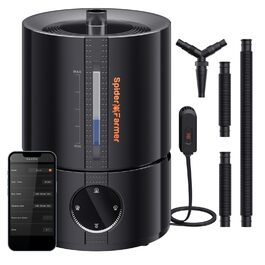 Увлажнитель воздуха Spider Farmer 450 мл/год для растений, палатки Grow, спальни, с гигрометром, автоматическое отключение, черный, 5л, верхнє заповнення