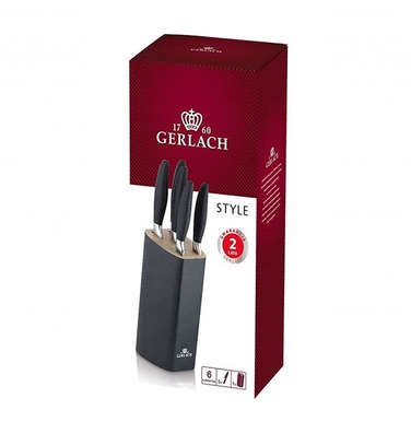 Набір ножів у підставці Gerlach Style Plus, 5 предметів