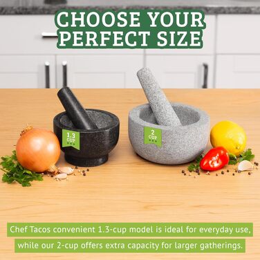 Гранітний ступка з товкачиком – ступка з товкачиком з граніту, Ø 16 см, об'єм 500 мл