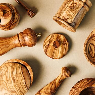 Милотримач з оливкового дерева, овальний, 13x9 см