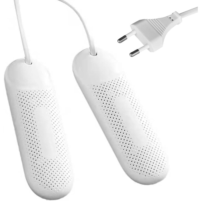 Електричний сушар для взуття USB з УФ-лампою, антибактеріальний, для взуття, рукавичок, шкарпеток, лижних черевиків (білий/фіолетовий)