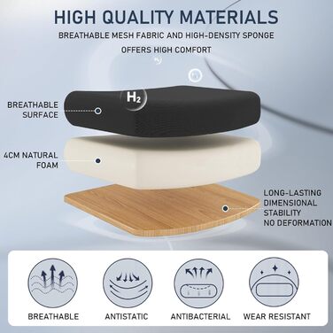 Ергономічне крісло для офісу та робочого столу з підйомними підлокітниками, регульованою підтримкою попереку, регульованою висотою поворотного сидіння та спинкою з сіткою, що нахиляється до 130°, чорне