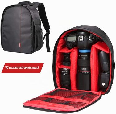 Багатофункціональна сумка-чохол для цифрових та DSLR камер, водонепроникна та повітропроникна (Червона)