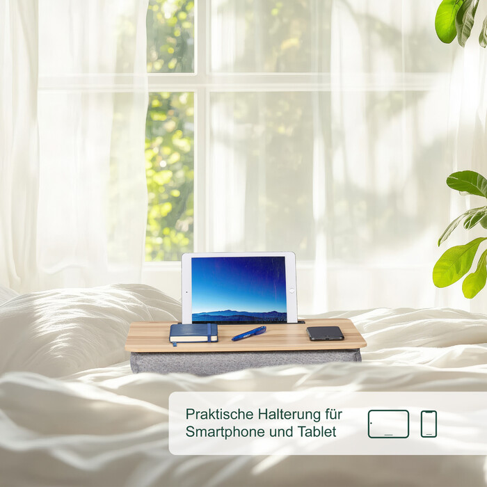 Подушка для ноутбука Relaxdays з тримачем для мобільного телефону