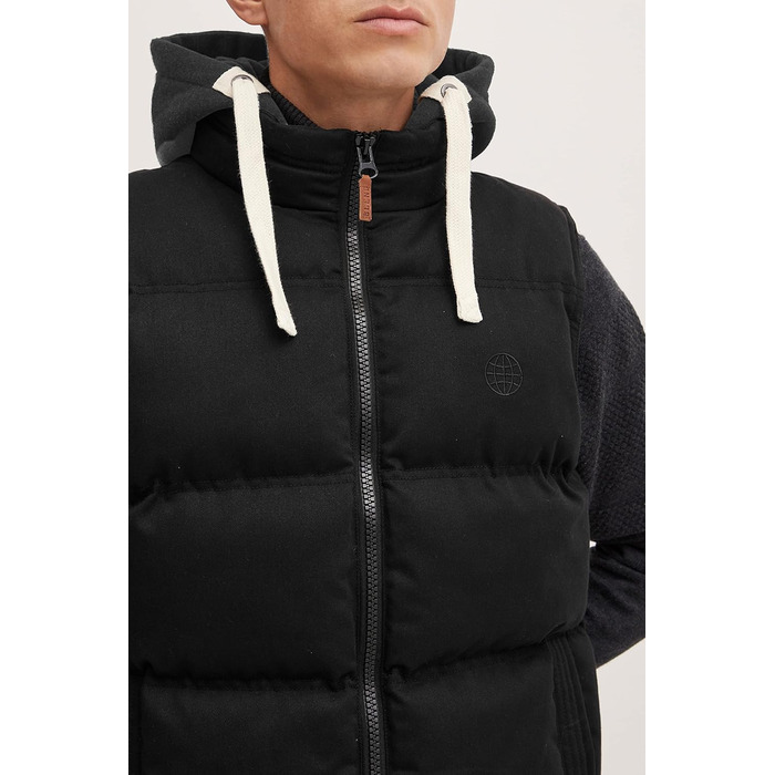 Чоловіча степкова жилетка Blend BHJens з капюшоном та кишенями, Regular fit, чорний (70155)