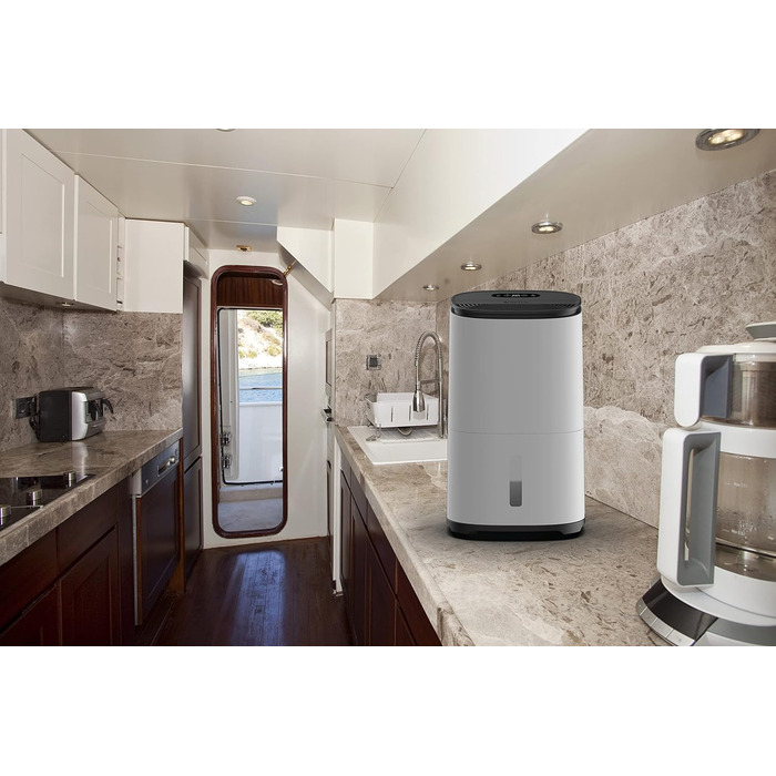 Зволожувач повітря Meaco Ultra Leise Arete® One 25L з очищувачем повітря для дому, підвалу, спальні, гаража. Вугільна фільтрація.