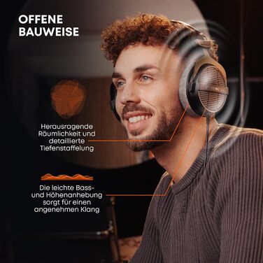 Beyerdynamic DT 990 PRO - навушники студійні, Over-Ear, з'єднання з кабелем, 80 Ом, Made in Germany