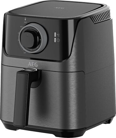 AEG AF5-1-4GB Hot Air Fryer/Frying/Grilling/Roasting/Baking/with little to no oil / 2.5 l capacity/dishwasher-safe / 80-200 °C/programmable/black Black 2.5l capacity Series 6000