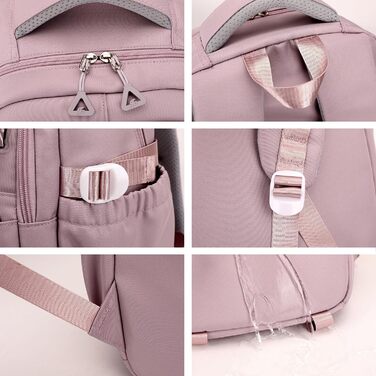 Водонепроникний рюкзак для школи JANSBEN для дівчаток та хлопчиків, багатосекційний, ідеальний для 10-річних дітей, підлітків та 5 класу, фіолетовий