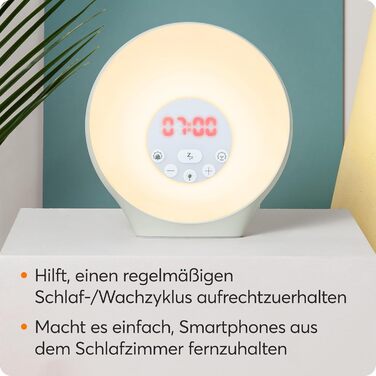 Lumie Sunrise Alarm - Sunrise and Sunset Effect, Alarm Clock, Sounds and Mood Lighting