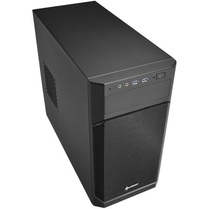 Корпус для ПК Sharkoon V1000 RGB Micro Tower, Micro-ATX, чорний (без вікна)
