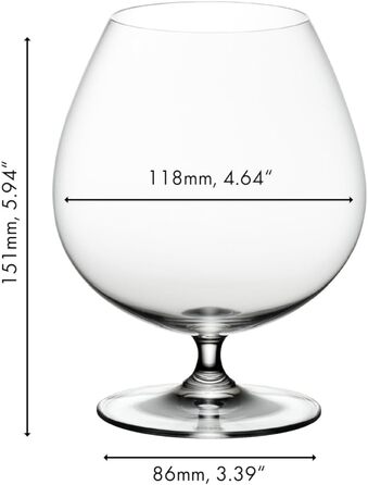 Набір келихів Riedel Vinum Martini (2 шт.) - кришталеві келихи для коктейлів, миється в посудомийній машині