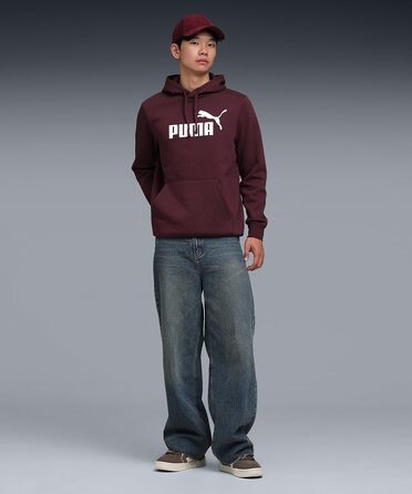 Чоловічий худі PUMA Essentials No. 1 Logo Hoodie з логотипом на спині, червоний, розмір L