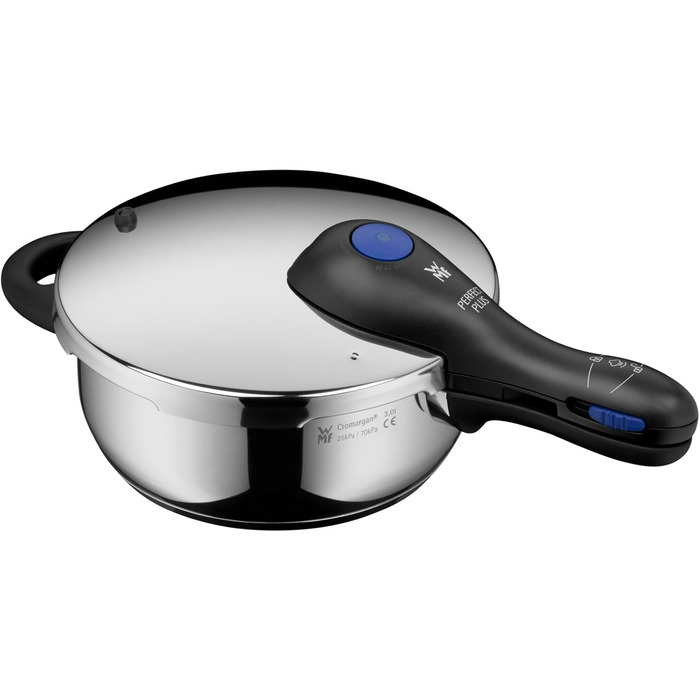 Швидковарка WMF Perfect Plus One Pot Induktion 4,5л з функцією приготування на пару, Cromargan® нержавіюча сталь, 2 рівні приготування
