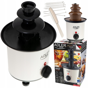 Шоколадний фонтан Adler AD4487, білий, 30 Вт