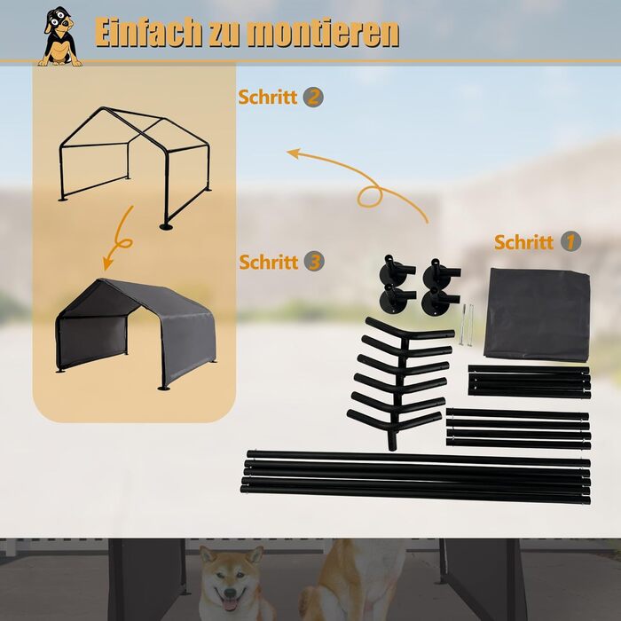 Палатка для тварин, будиночок для собак та котів на вулицю. Захист від сонця та спеки