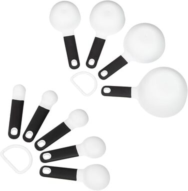 Набір мірних ложок і чаш KitchenAid, 9 предметів, білий