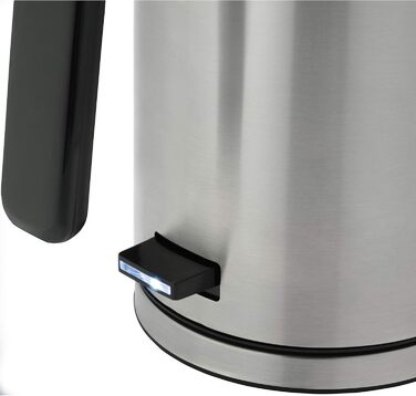 WMF Lono Double-Walled Stainless Steel 1.3L Electric Kettle with Scale Filter, 2400 Watts, Safety Touch, Matte Stainless Steel Single