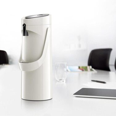 Emsa GmbH 515707 Ponza ISO Thermos Flask 1.9 l, Stainless Steel, 17 x 16.5 x 39 cm, Stainless Steel, White