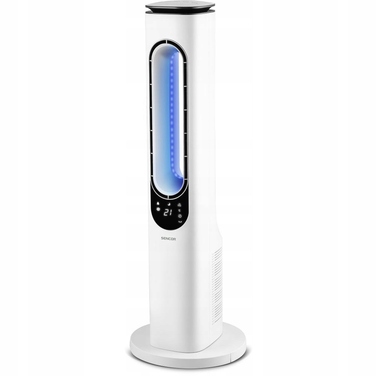 Колонний безлопатевий вентилятор Sencor SFT 3703WH, 95 см, LED-дисплей, з пультом керування