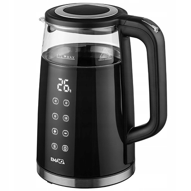 Електричний чайник Emavo з регулюванням температури, 2200 Вт, 1,7 л, чорний