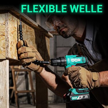 Акумуляторний дриль-шуруповерт DCA ADJZ2035, 20V, 40 Нм, 2.0Ah, 25-ти частинний комплект