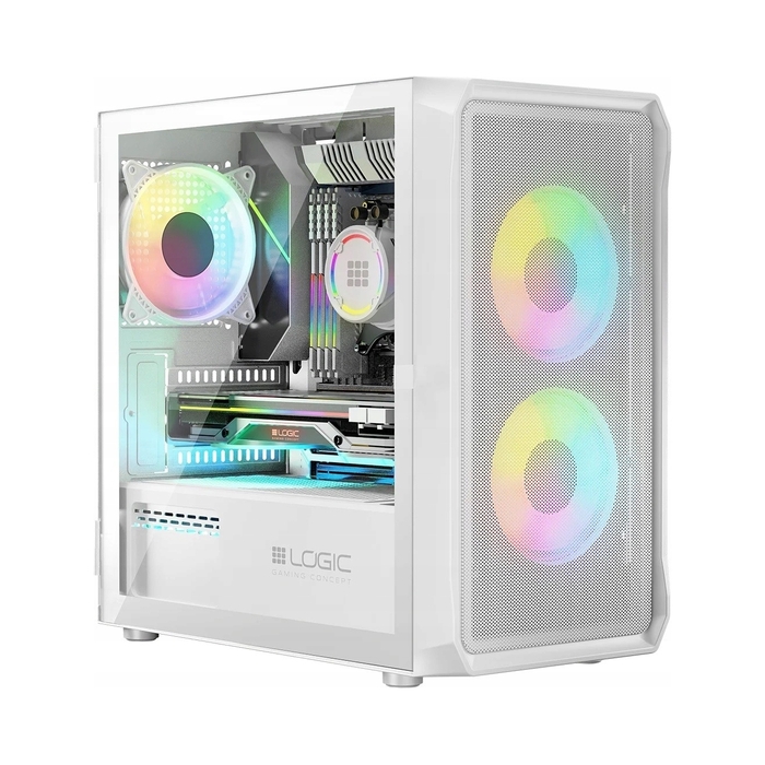 Корпус Mini-Tower Logic Concept AM-PORTOS-20, білий