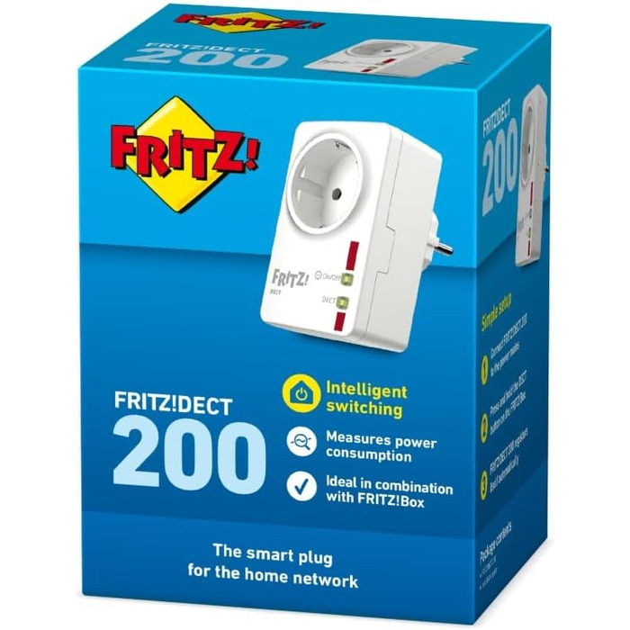 Розумна розетка AVM FRITZ!DECT 200 International для дому, міжнародна версія