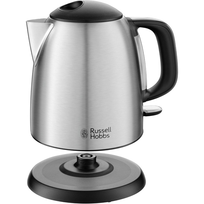 Електричний чайник Russell Hobbs Colours+ 1.0л, нержавіюча сталь, 2400W, з фільтром від накипу