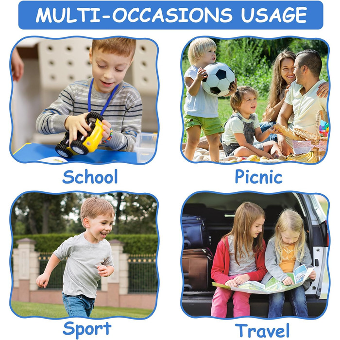 Дитячий рюкзак для школи Kinderrucksack (6-8 років) - водонепроникний, 13 літрів, 29x12x38 см (Automobil)