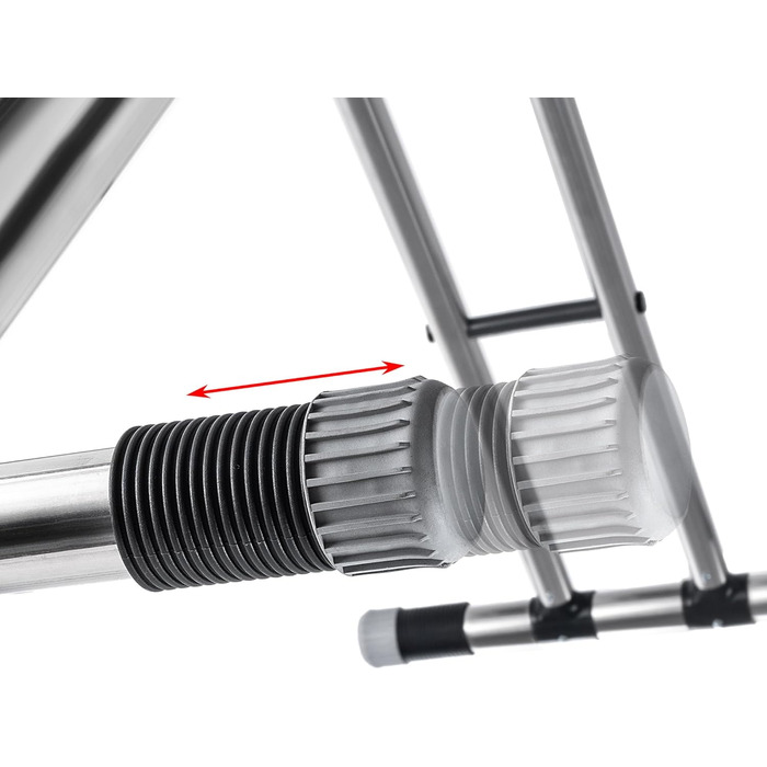 КADAX Розкладне прасувальне прізвисько 120x42 см з алюмінію з підставкою для праски та тримачем для кабелю, регульована висота, з розеткою (Темно-синій)