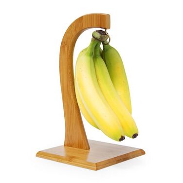 Relaxdays Banana Holder SHELDON made of Bamboo