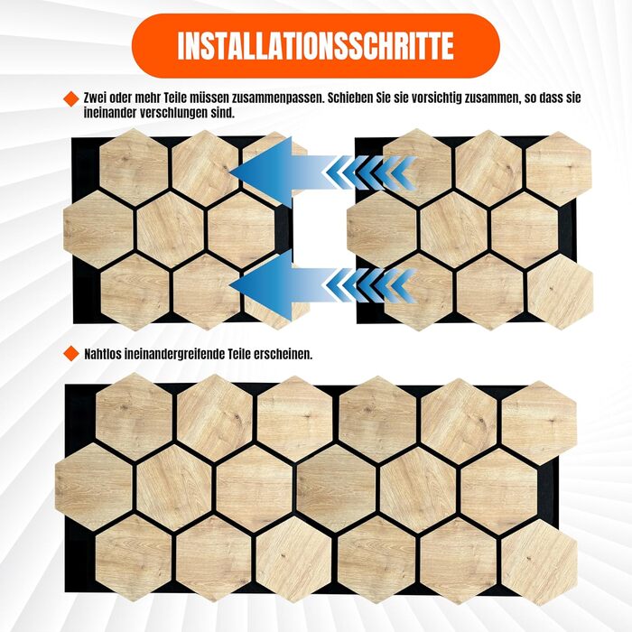 Акустичні настінні панелі AS Country Stone® з натурального дерева, 80x65 см, шумопоглинаючі декоративні панелі для офісу та дому (4 шт., колір Karina)