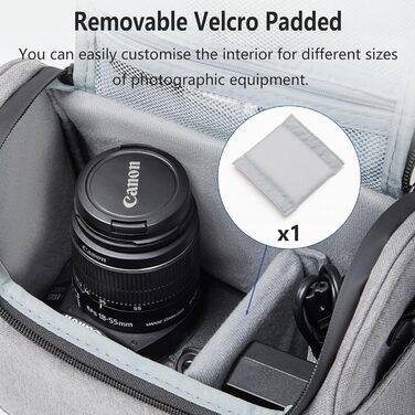 Сумка для камери Linpr: компактна, водонепроникна, для Canon/Sony/Nikon