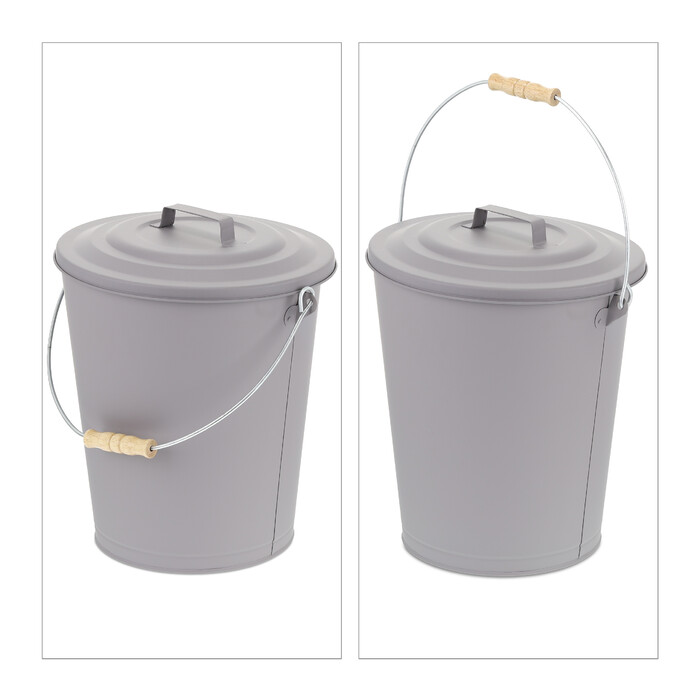 Relaxdays Ash Bucket with Lid