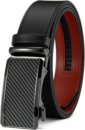 Чоловічий шкіряний ремінь DOOPAI з автоматичною застібкою, 35 мм, регульований розмір, без отворів, білий/чорний