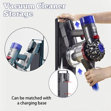 Тримач для пилососа Dyson V11/V10/V8/V7/V6/DC58/DC59/DC62/DC74 - підлого кріплення без свердління