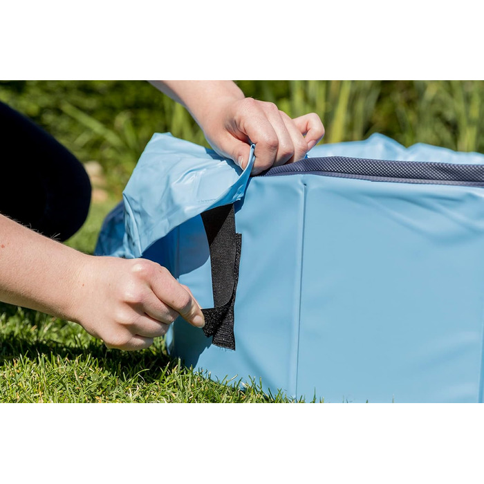 Trixie 39482 Dog Pool, ø 120 x 30 cm, turquoise/gray