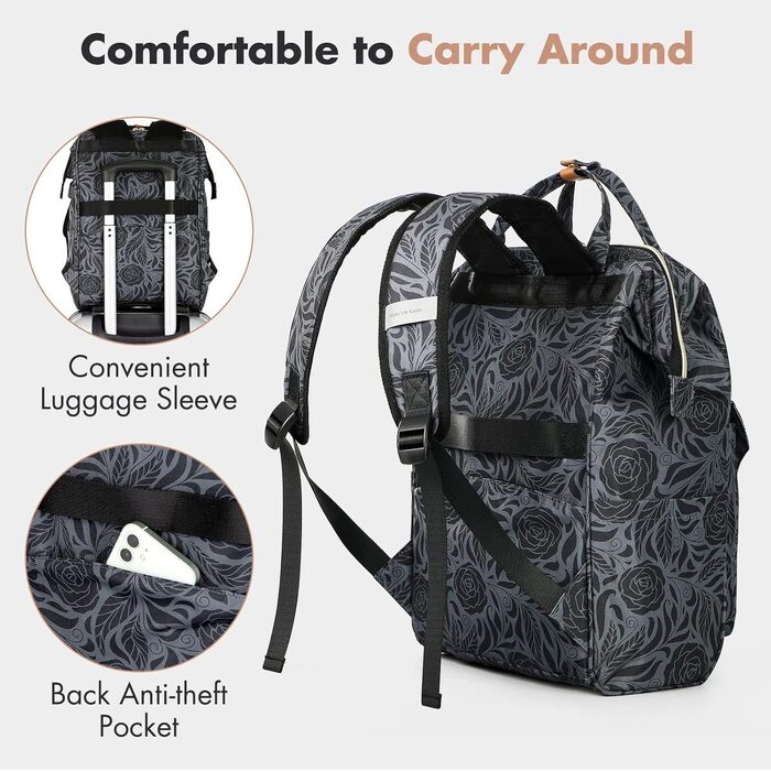 Рюкзак Lekesky для жінок: шкільний, для ноутбука 15.6