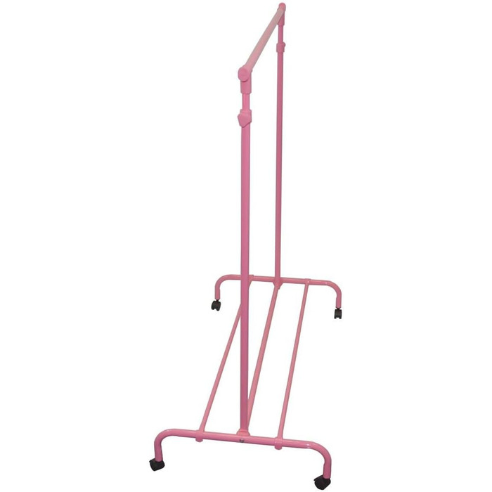 Home Vida Clothes Rack, Single Clothes Rail, Adjustable, Pink