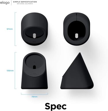 Підставка для iPhone з підтримкою MagSafe, Elago MS1 (сумісна з iPhone 17/16/15/14/13/12), чорний