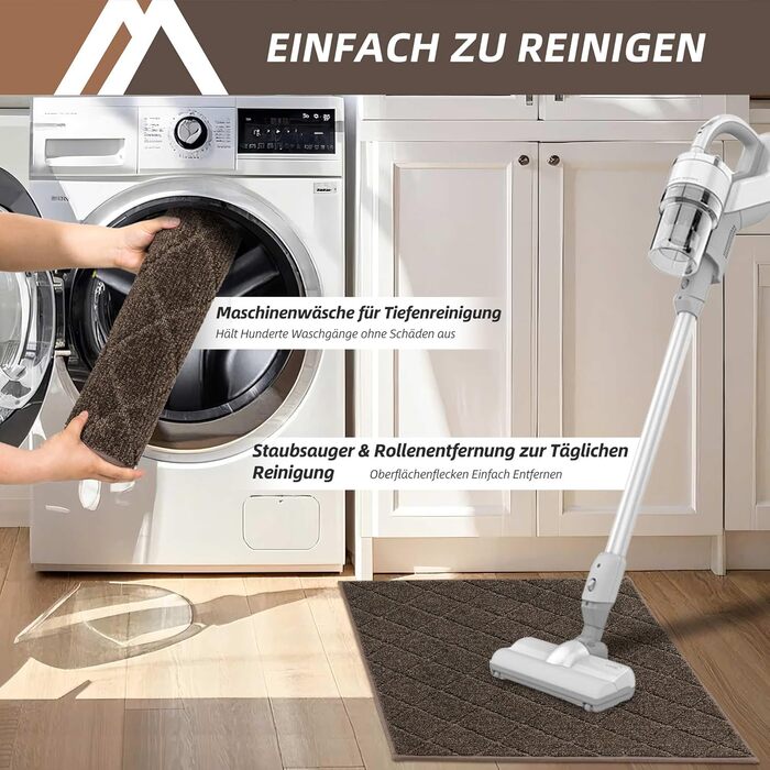 Ковзаючі сходи COSY HOMEER, 15 шт., 70 x 22 см, антиковзкі, самоклеючі, машинне прання, 100% поліестер, TPE-підкладка, для дітей, літніх людей та домашніх тварин, сірий та білий