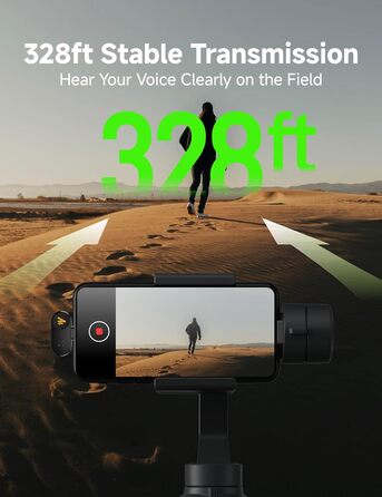 Мікрофон MAONO Wave T1 Mini USB-C: Бездротовий мікрофон для iPhone, Android, YouTube, Vlog (30 годин роботи)