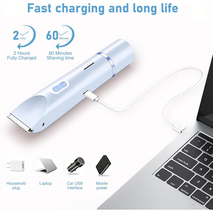 Електричний жіночий епілятор 2-в-1, Dual-Head, вологостійкий для обличчя, тіла, ніг та бікіні (Блакитний)