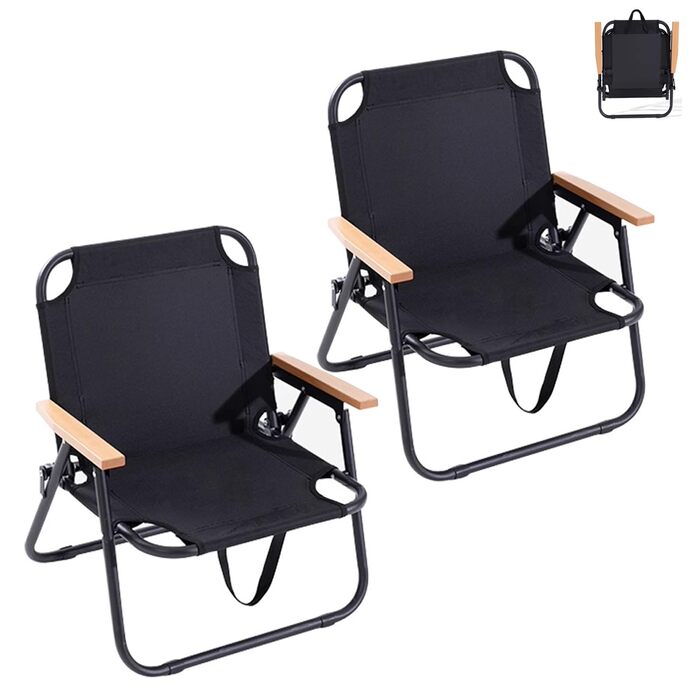 Кемпінговий стілець складний, камуфляжний, 225 кг, Oxford, для риболовлі, пікніка, подорожей - Green/Black