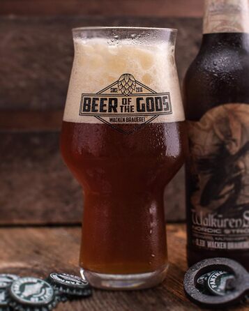 Набір з 3 склянок для крафтового пива Stout від Wacken Brauerei | 300-500 мл | Склянка для IPA, Pale Ale | Стійке до миття в посудомийній машині