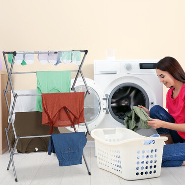 Relaxdays Clothes Rack, Folding & Extendable