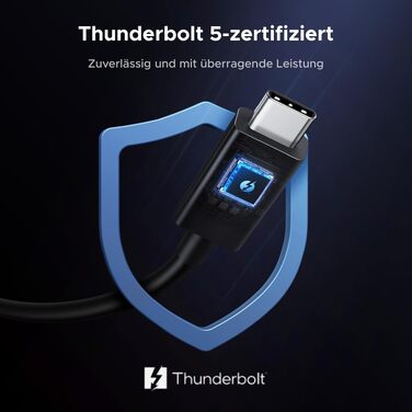Зовнішній корпус для M.2 NVMe SSD UGREEN 80Gbps, сумісний з Thunderbolt 5/4 та USB4