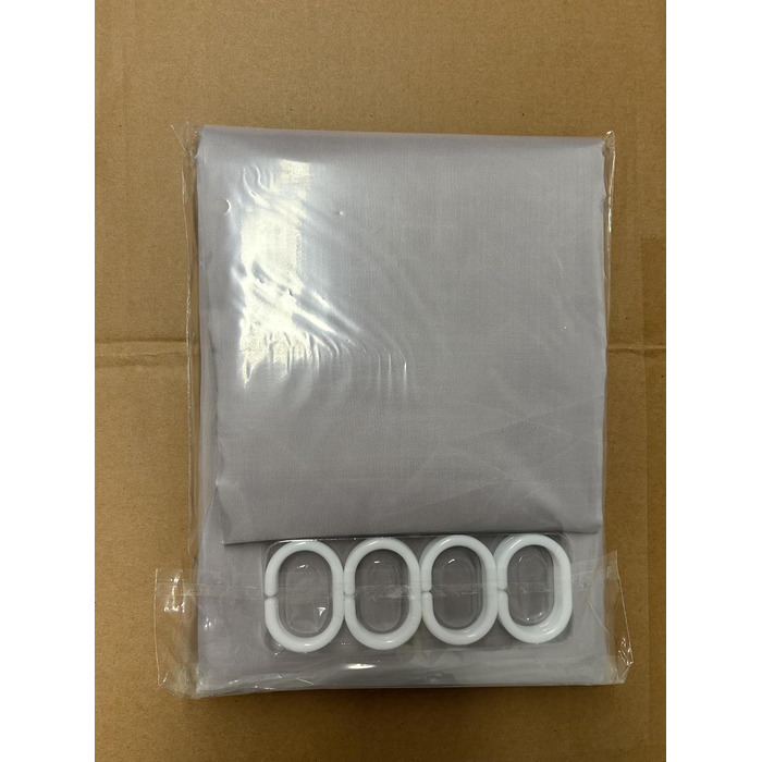 Шторка для душу DUFU, водовідштовхувальна, миється | Швидковисихаюча поліестер, 12 гачків | Напівпрозора захисна шторка для ванни (180x200 см, Темно-сірий)