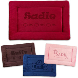 Персоналізована килимок для собак, килимок для лежанки, миється, 69x52 см, червоний